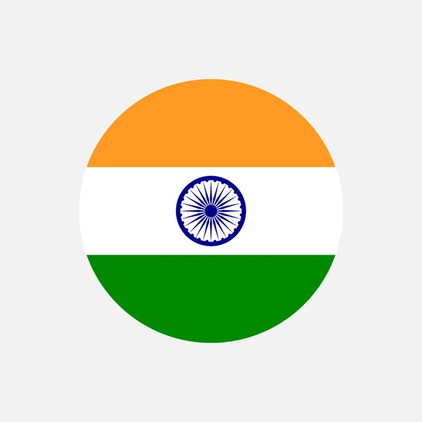 Land Indien Indiens Flagga Vektorillustration — Stock vektor