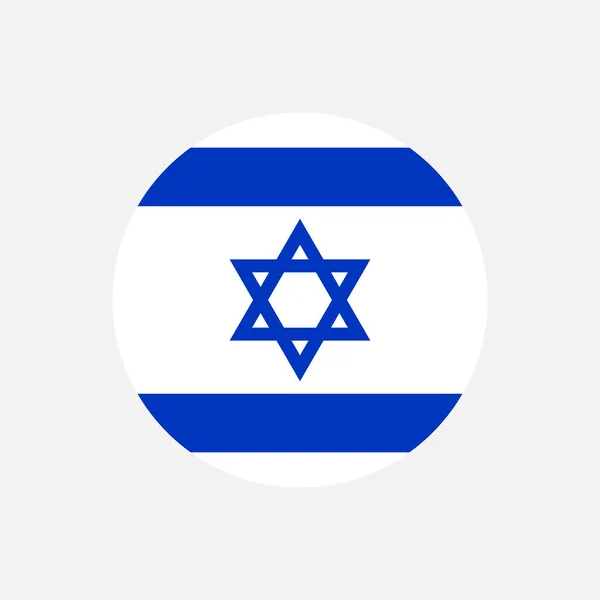Land Israel Israel Flagga Vektorillustration — Stock vektor