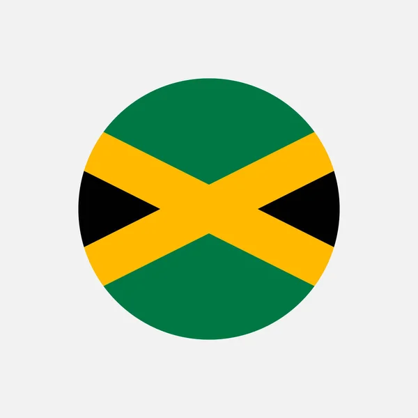 País Jamaica Bandeira Jamaica Ilustração Vetorial —  Vetores de Stock