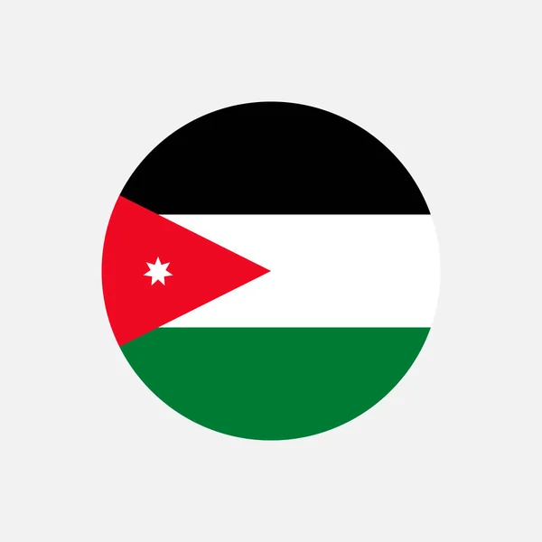 Land Jordanië Jordan Vlag Vectorillustratie — Stockvector