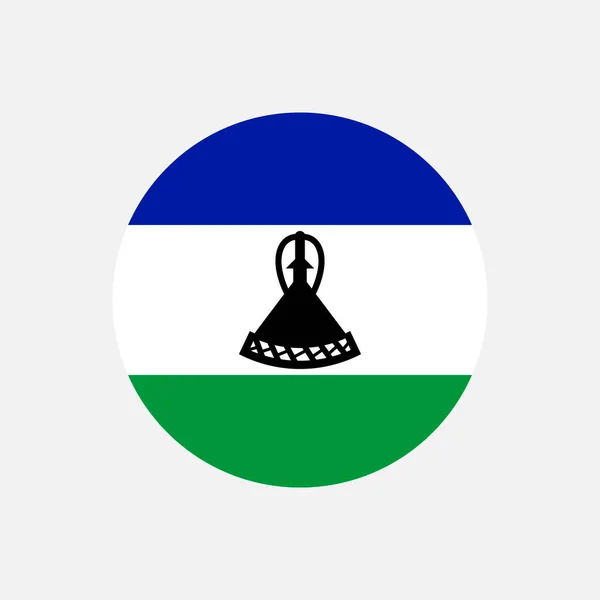 Λεσότο Της Επαρχίας Σημαία Λεσότο Εικονογράφηση Διανύσματος — Διανυσματικό Αρχείο