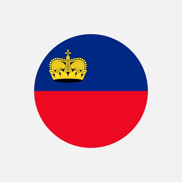 Land Liechtenstein Liechtenstein Vlag Vectorillustratie — Stockvector