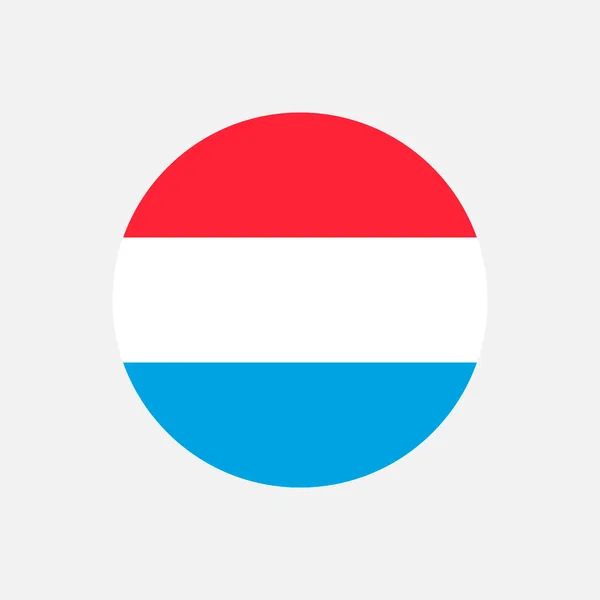 Land Luxemburg Luxemburg Flagge Vektorillustration — Stockvektor