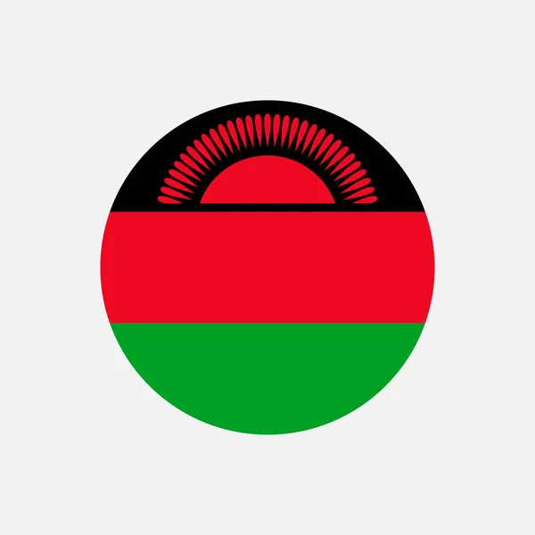 Kraj Malawi Flaga Malawi Ilustracja Wektora — Wektor stockowy