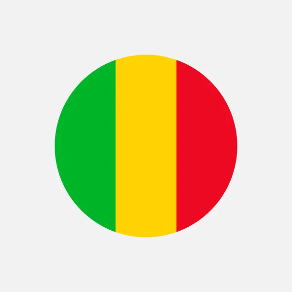 País Mali Bandeira Mali Ilustração Vetorial — Vetor de Stock