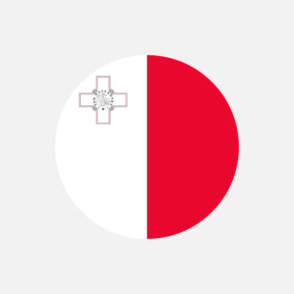 Paese Malta Bandiera Malta Illustrazione Vettoriale — Vettoriale Stock
