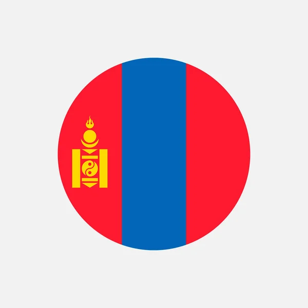 Land Mongolei Flagge Der Mongolei Vektorillustration — Stockvektor