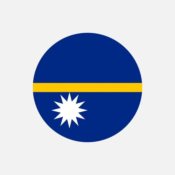 Land Nauru Nauru Vlag Vectorillustratie — Stockvector