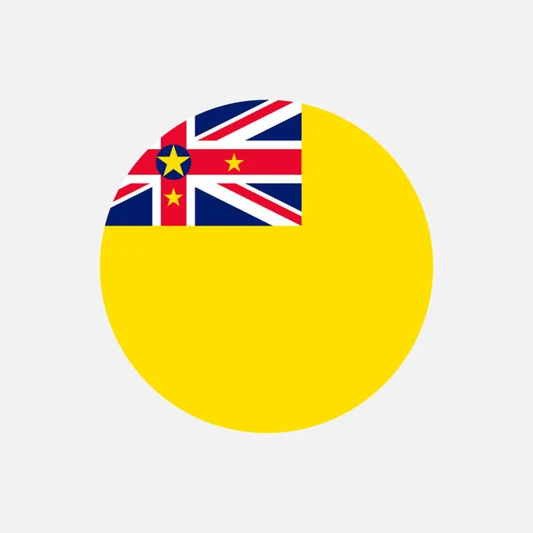 Κάντρυ Νιούε Σημαία Niue Εικονογράφηση Διανύσματος — Διανυσματικό Αρχείο