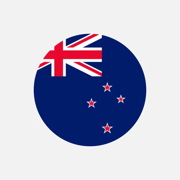 ニュージーランドの国 ニュージーランドの国旗 ベクターイラスト — ストックベクタ