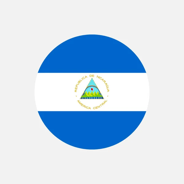 Χώρα Νικαράγουα Σημαία Νικαράγουα Εικονογράφηση Διανύσματος — Διανυσματικό Αρχείο