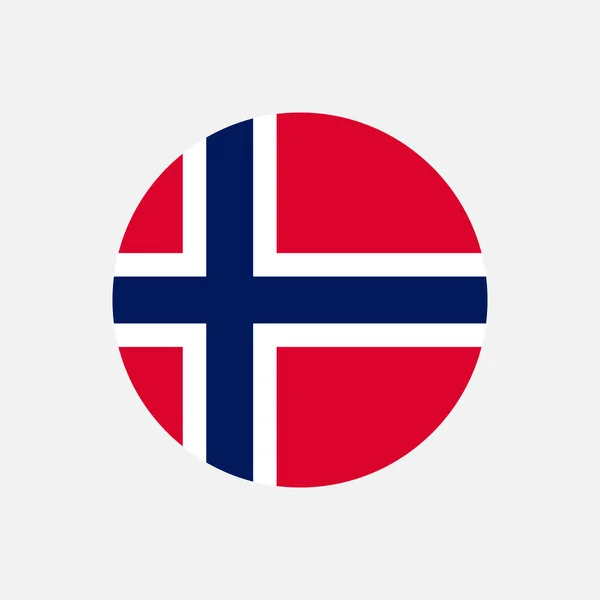 País Noruega Bandeira Noruega Ilustração Vetorial —  Vetores de Stock
