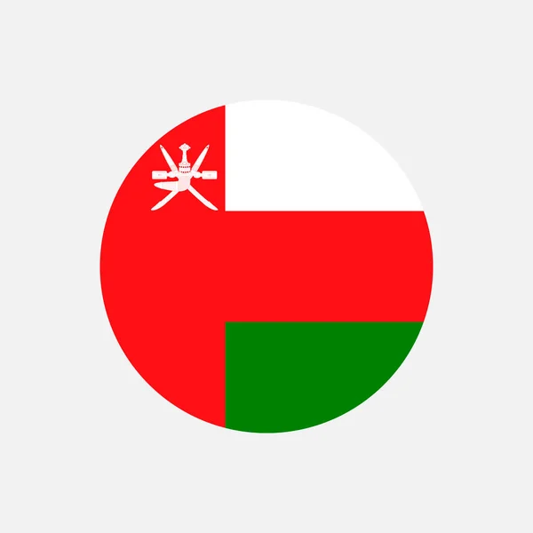 Pays Oman Drapeau Oman Illustration Vectorielle — Image vectorielle