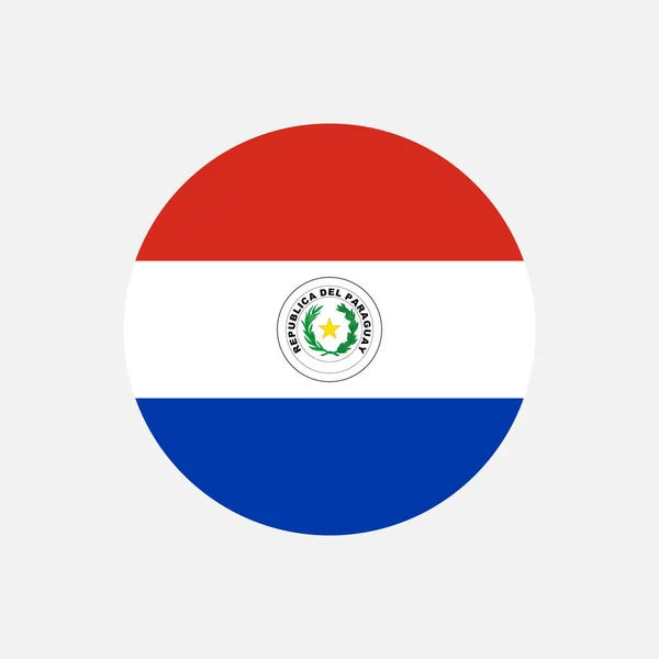 Страна Парагвай Парагвайский Флаг Векторная Иллюстрация — стоковый вектор