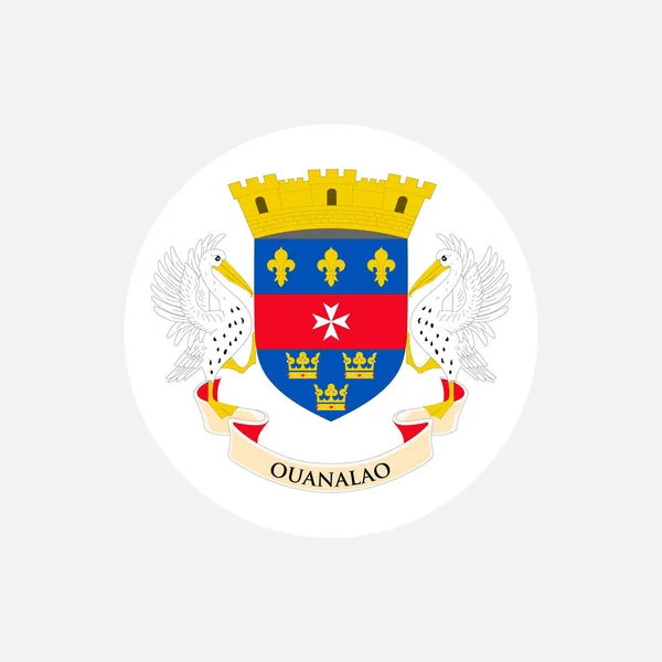 国聖バルセロミー 聖バルセロミー旗 ベクターイラスト — ストックベクタ