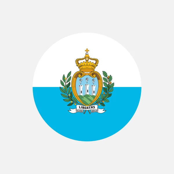 Country San Marino Bandeira San Marino Ilustração Vetorial — Vetor de Stock