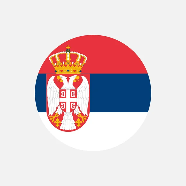 Země Srbsko Srbská Vlajka Vektorová Ilustrace — Stockový vektor