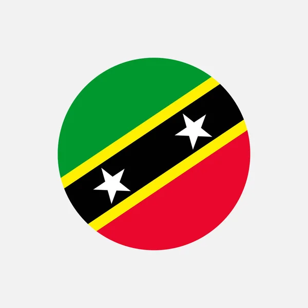 Kraj Saint Kitts Nevis Flaga Saint Kitts Nevis Ilustracja Wektora — Wektor stockowy