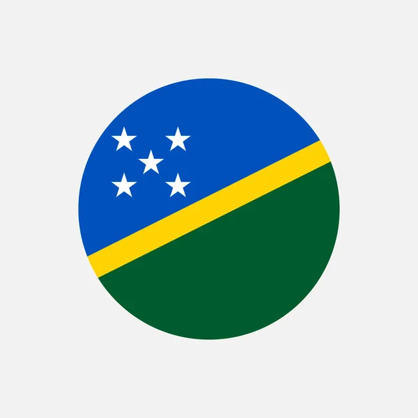 Paese Isole Salomone Bandiera Delle Isole Salomone Illustrazione Vettoriale — Vettoriale Stock