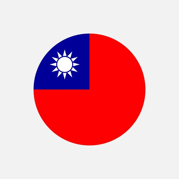 País Taiwan Bandeira Taiwan Ilustração Vetorial — Vetor de Stock