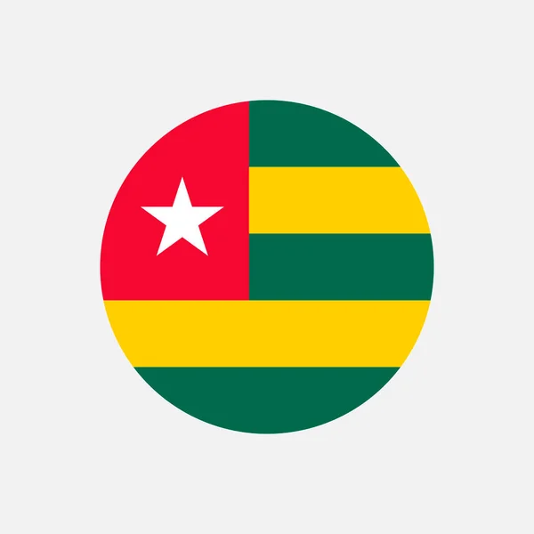 País Togo Bandera Togo Ilustración Vectorial — Vector de stock