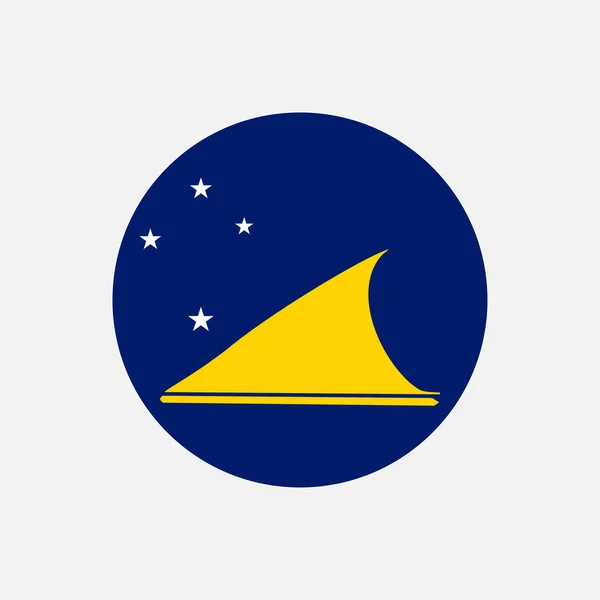Taşralı Tokelau Tokelau Bayrağı Vektör Illüstrasyonu — Stok Vektör