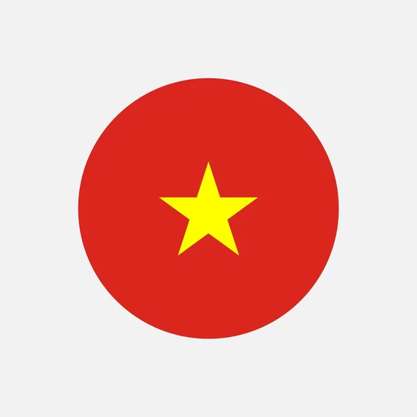 Country Vietnam Vietnamská Vlajka Vektorová Ilustrace — Stockový vektor