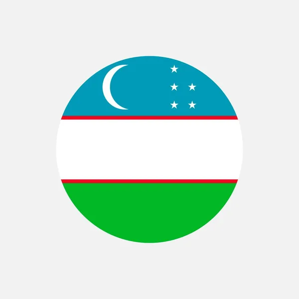 Země Uzbekistán Uzbekistánská Vlajka Vektorová Ilustrace — Stockový vektor