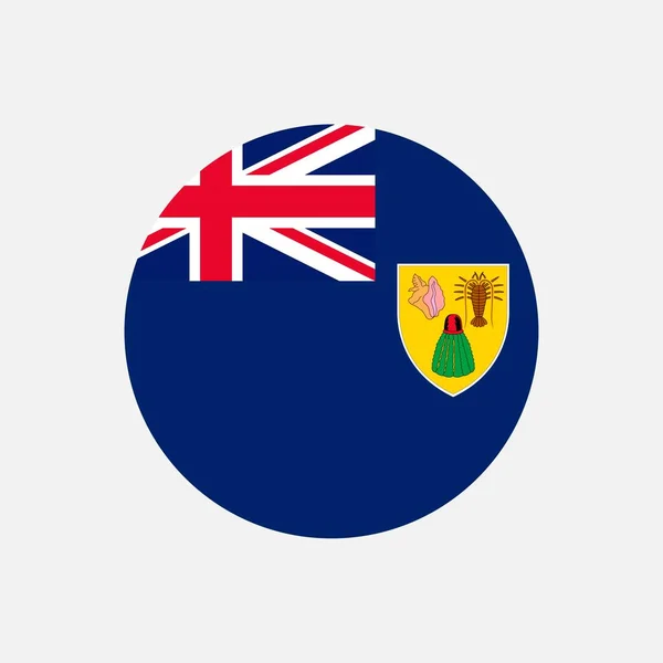 Νήσοι Τερκς Και Κάικος Σημαία Νήσων Τερκς Και Κάικος Εικονογράφηση — Διανυσματικό Αρχείο