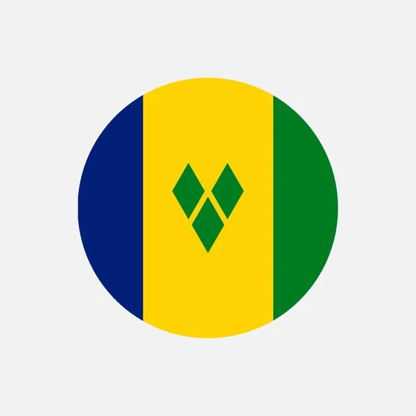 Country Vincent Och Grenadinerna Vincent Och Grenadinernas Flagga Vektorillustration — Stock vektor