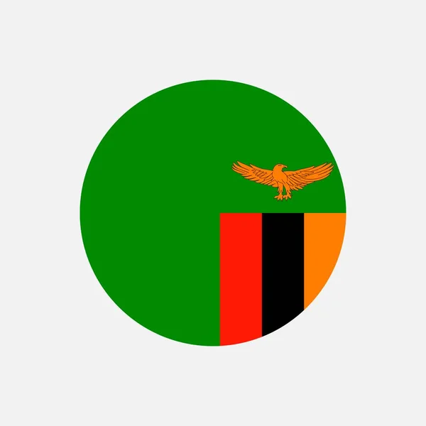 País Zambia Bandera Zambia Ilustración Vectorial — Vector de stock