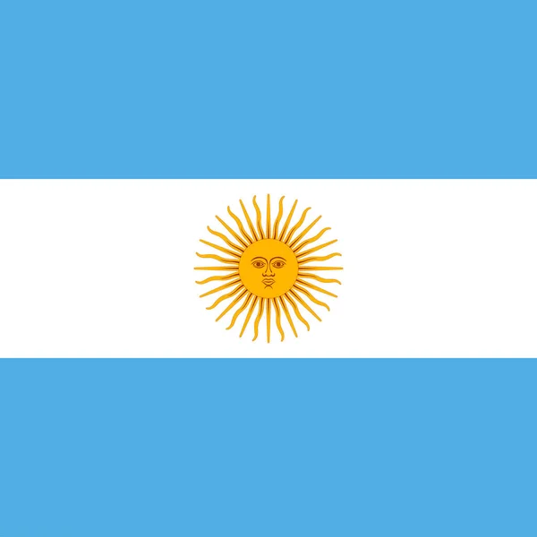 Argentina Flag Official Colors Vector Illustration — 스톡 벡터