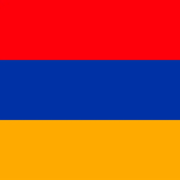 Armenische Flagge Offizielle Farben Vektorillustration — Stockvektor