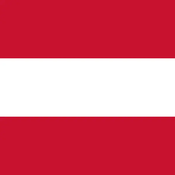 Austria Flag Official Colors Vector Illustration — Archivo Imágenes Vectoriales