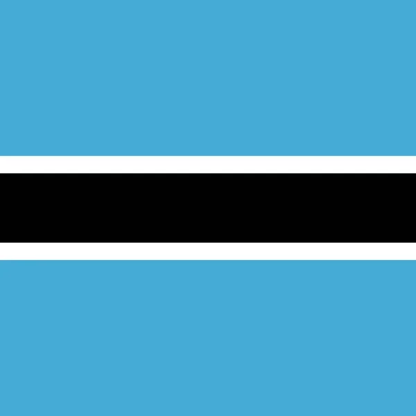 Botswana Flag Official Colors Vector Illustration — Stockvector