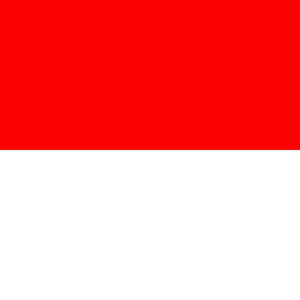 Indonesische Flagge Offizielle Farben Vektorillustration — Stockvektor