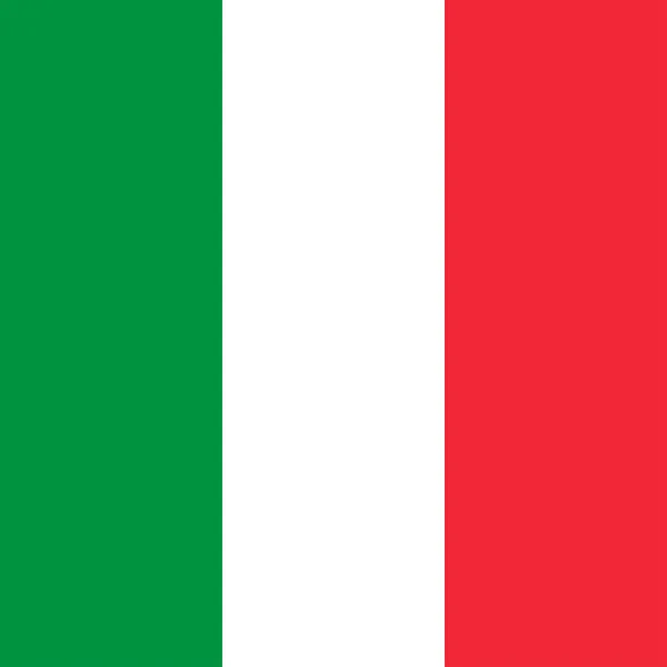 Italien Flagge Offizielle Farben Vektorillustration — Stockvektor