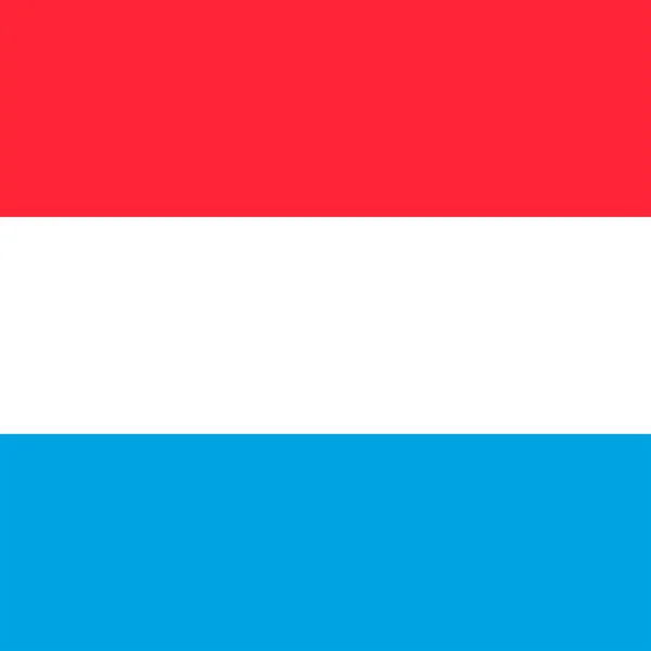 Флаг Люксембурга Официальные Цвета Векторная Иллюстрация — стоковый вектор