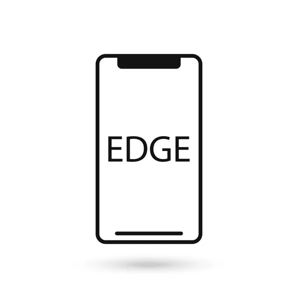 Edge 기호가 디자인 아이콘 — 스톡 벡터