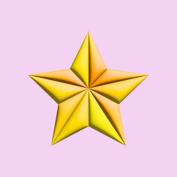 Star Icon Golden Gradient Color — Vetor de Stock