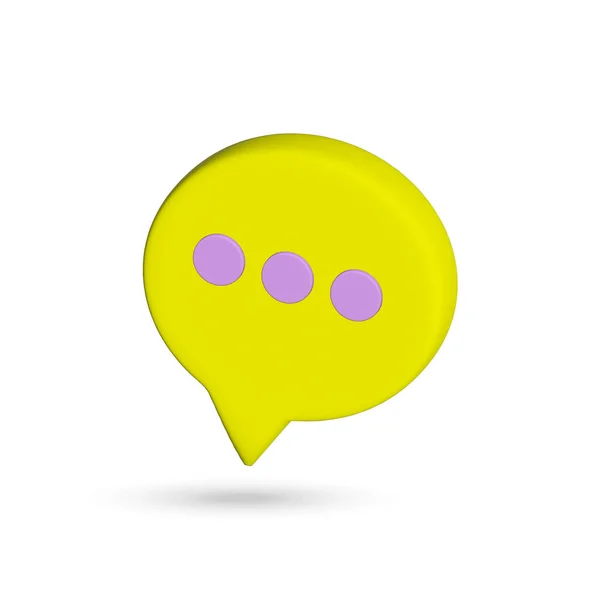 Speech Bubble Icon Modern Minimalistic Flat Design — Stockový vektor