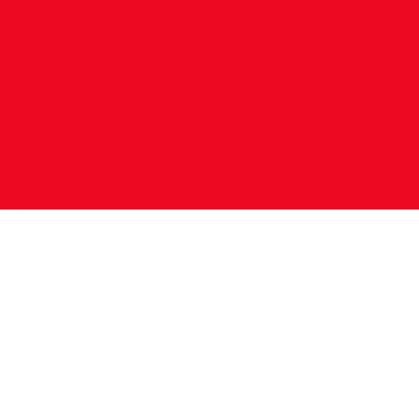 Monaco Flag Official Colors Vector Illustration — Stock vektor