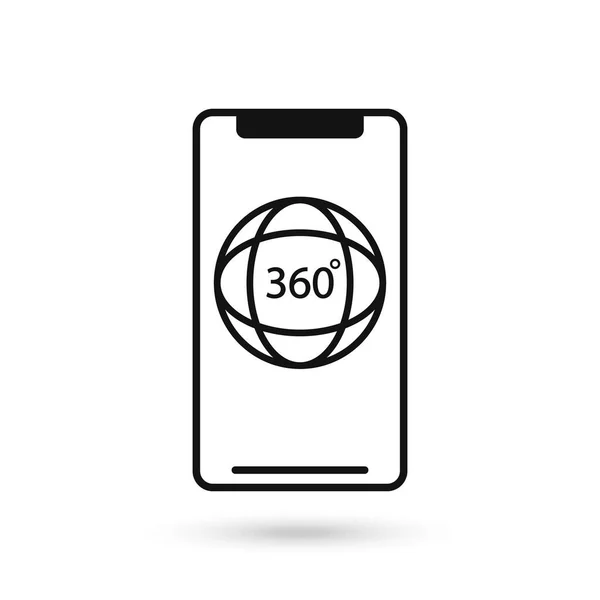 디자인 아이콘 360 — 스톡 벡터