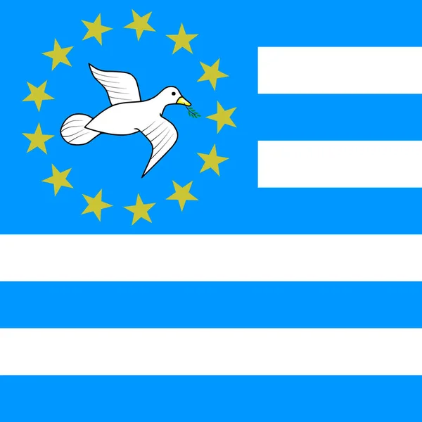 Federal Republic Southern Cameroons Flag Official Colors Vector Illustration — Stok Vektör