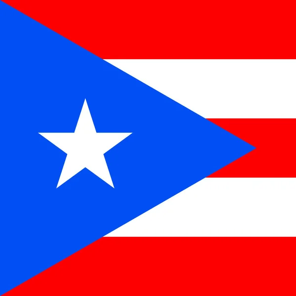 Bandeira Porto Rico Cores Oficiais Ilustração Vetorial —  Vetores de Stock