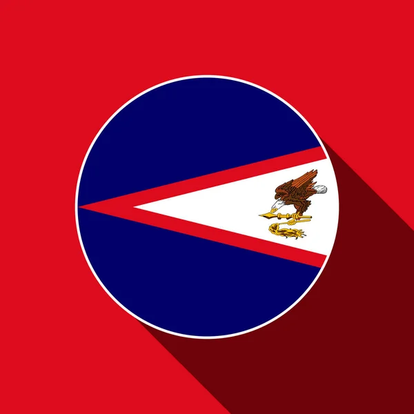 Amerikan Samoası Amerikan Samoa Bayrağı Vektör Illüstrasyonu — Stok Vektör