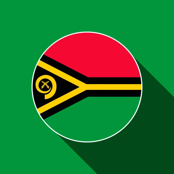 Contry Vanuatu Bandera Vanuatu Ilustración Vectorial — Vector de stock