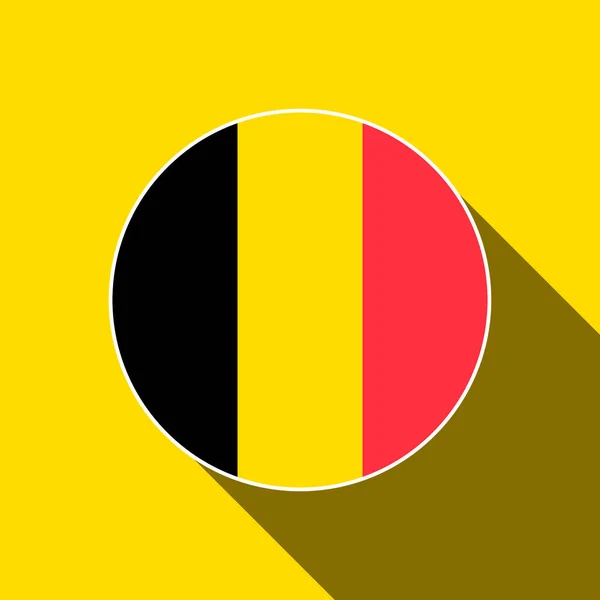 Land Belgien Belgiens Flagga Vektorillustration — Stock vektor