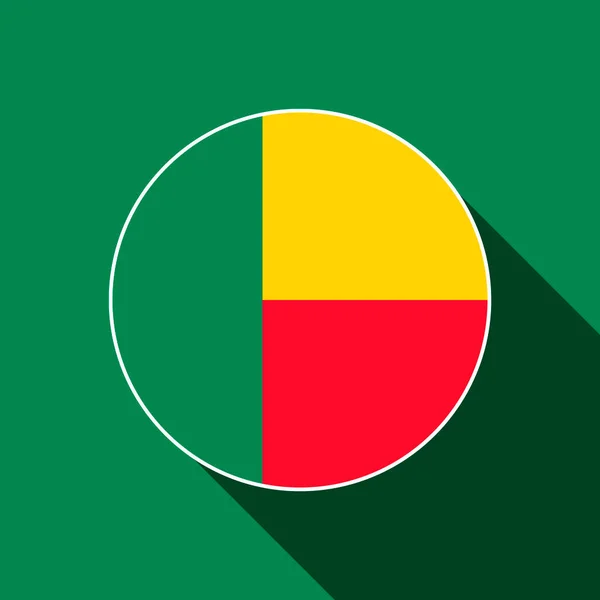 País Benín Bandera Benín Ilustración Vectorial — Vector de stock