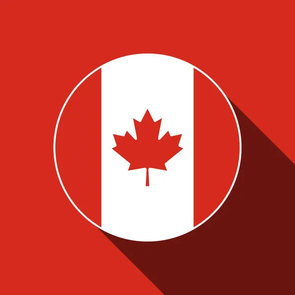 País Canadá Bandeira Canadá Ilustração Vetorial —  Vetores de Stock